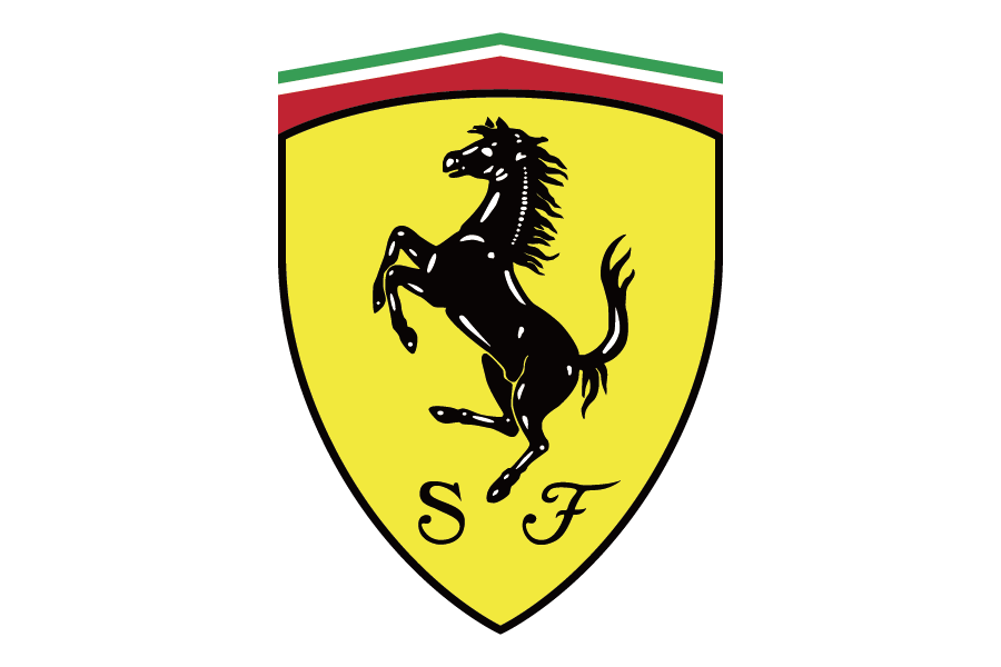 フェラーリ（Ferrari）無料ロゴ素材イラストダウンロード（AI・PNG形式）