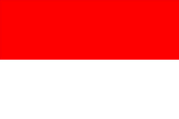 インドネシアの国旗無料素材イラストダウンロード　ai png
