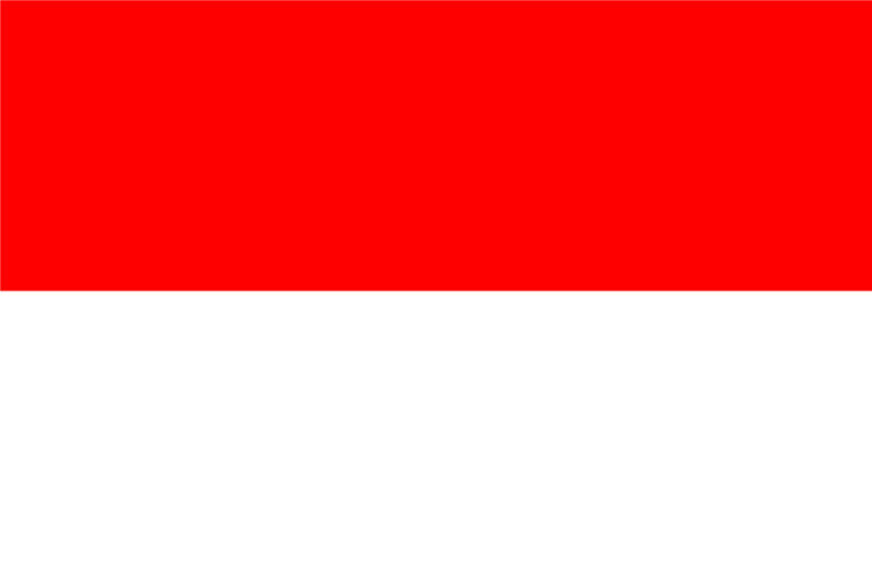 インドネシアの国旗無料素材イラストダウンロード　ai png