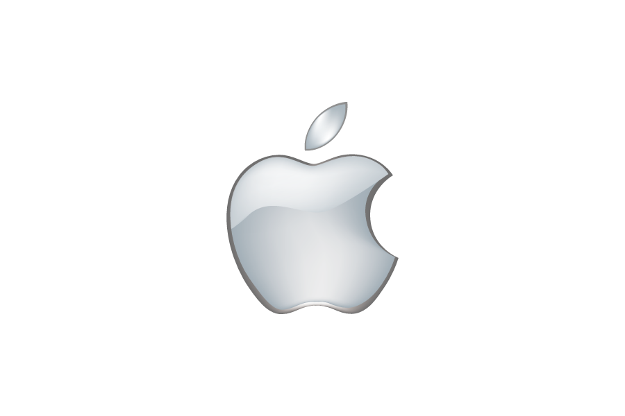 2001 〜 2007立体感のある「Aqua」テーマに合わせたかのような上記のアップル(apple)のAi,JPGロゴデータアイコンマーク無料素材ダウンロード