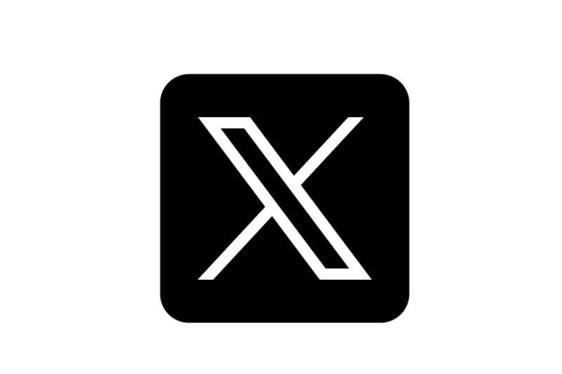 ソーシャルメディアエクス(X)　旧(ツイター twitter)　ロゴデータ無料素材　フリー素材 EPS PNG