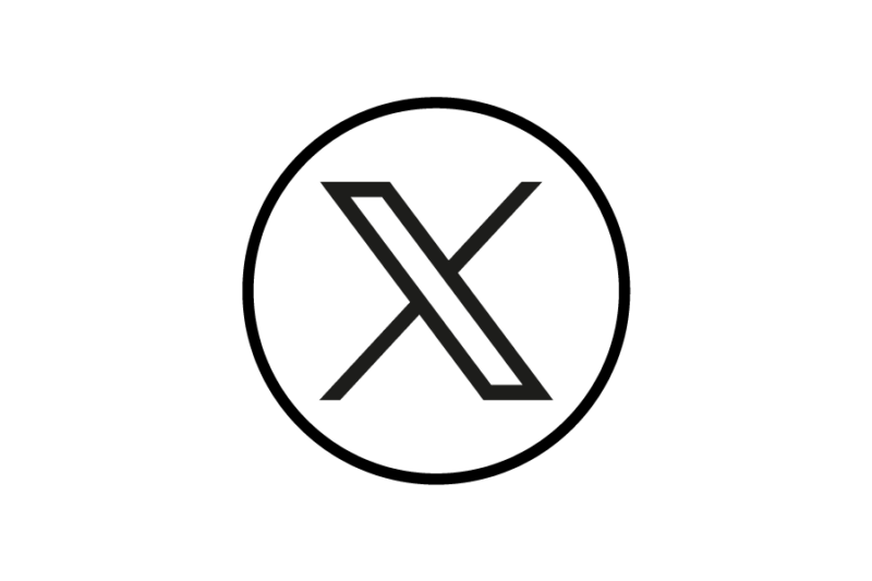 ソーシャルメディアエクス(X)　旧(ツイター twitter)　ロゴデータ無料素材　フリー素材 EPS PNG