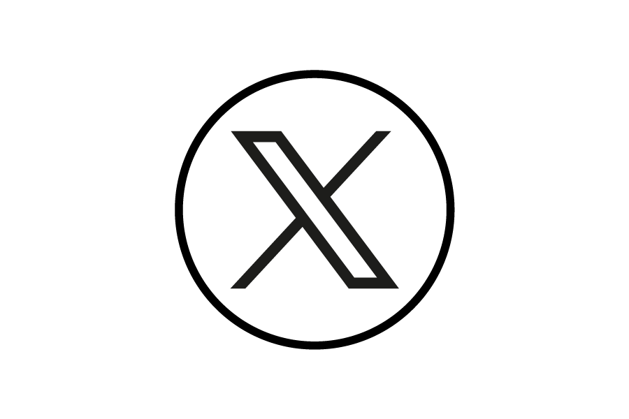 ソーシャルメディアエクス(X)　旧(ツイター twitter)　ロゴデータ無料素材　フリー素材 EPS PNG