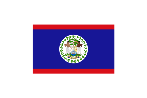 ベリーズ（Belize/BIZ）国旗のフリー素材、無料素材イラストダウンロード　ai png