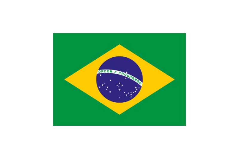 ブラジル (Brazil)国旗のフリー素材、無料素材イラストダウンロード　ai png
