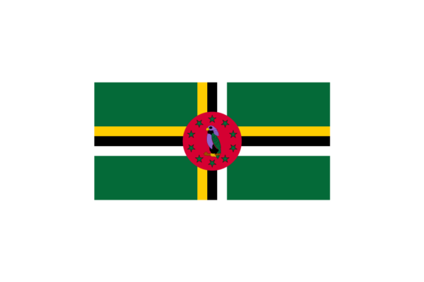ドミニカ (Dominica)国旗のフリー素材、無料素材イラストダウンロード　ai png
