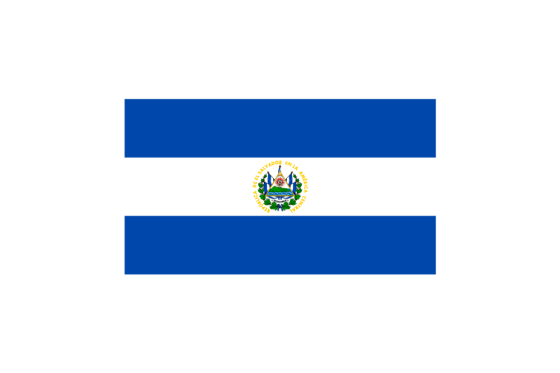 エルサルバドル共和国（El Salvador/ESA）国旗のフリー素材、無料素材イラストダウンロード　ai png