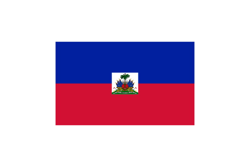 ハイチ (Haiti)国旗のフリー素材、無料素材イラストダウンロード　ai png