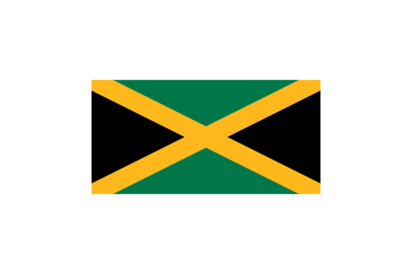 ジャマイカ (Jamaica)国旗のフリー素材、無料素材イラストダウンロード　ai png