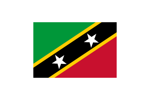 セントクリストファー・ネイビス (Saint Kitts and Nevis)国旗のフリー素材、無料素材イラストダウンロード　ai png