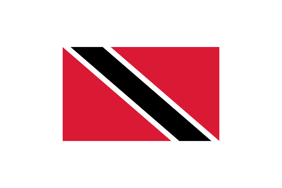 トリニダード・トバゴ (Trinidad and Tobago)国旗のフリー素材、無料素材イラストダウンロード　ai png