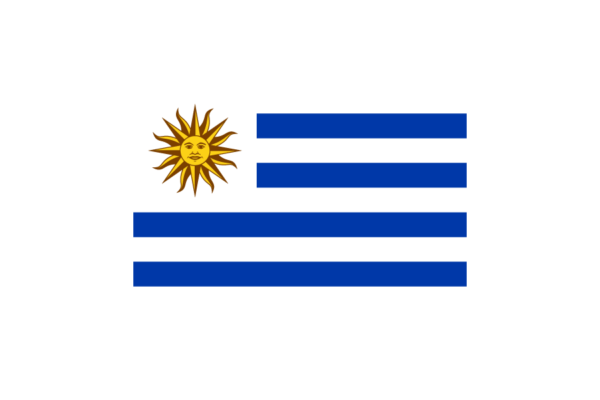 ウルグアイ (Uruguay)国旗のフリー素材、無料素材イラストダウンロード　ai png