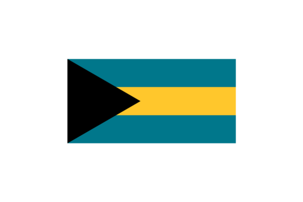 バハマ (Bahamas)国旗のフリー素材、無料素材イラストダウンロード　ai png