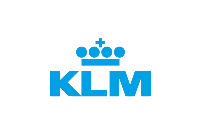 航空会社-KLMオランダ航空（KLM Royal Dutch Airlines）のロゴマークフリー素材無料素材ダウンロード