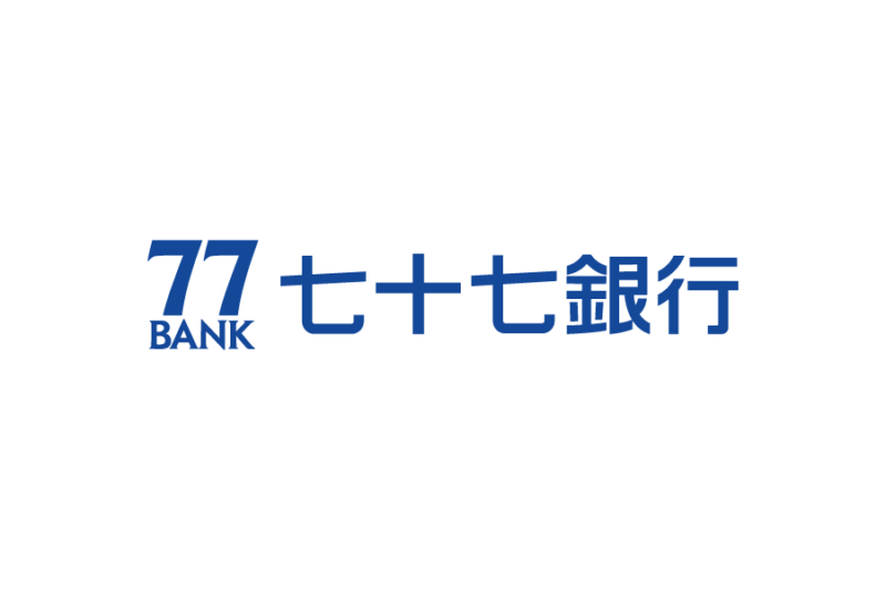 日本地方銀行-七十七銀行（77 Bank）ロゴデータ無料素材ダウンロード ai svg png　フリー素材