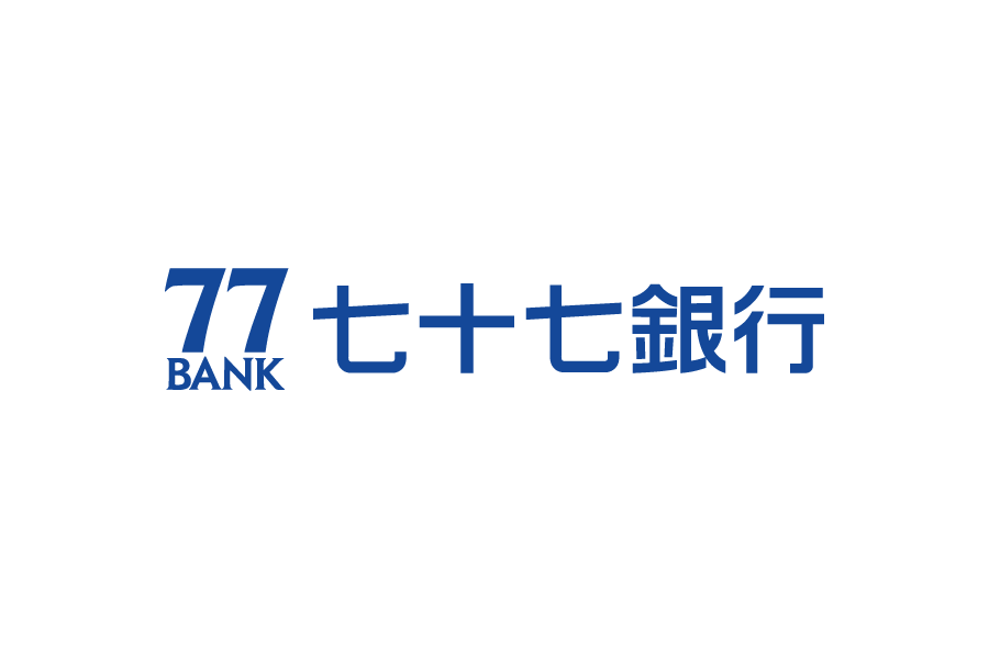 日本地方銀行-七十七銀行（77 Bank）ロゴデータ無料素材ダウンロード ai svg png　フリー素材