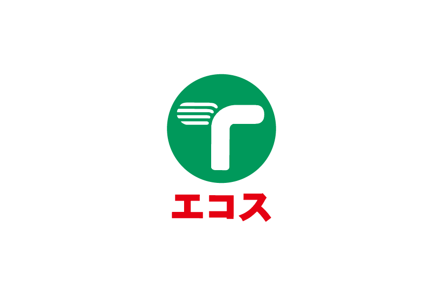 スーパーマーケット-エコス（ECOS）のロゴマークeps png データ無料　フリー素材ダウンロード　