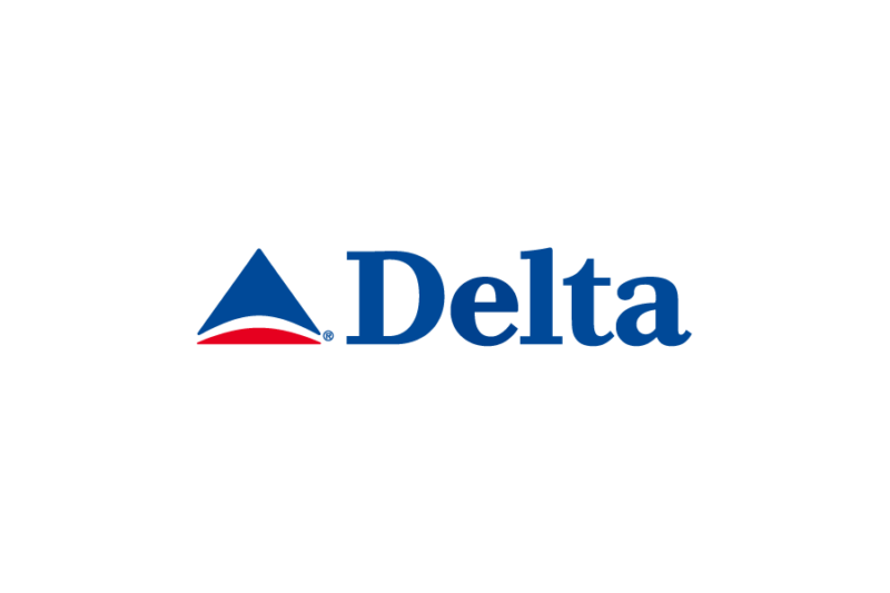 航空会社-デルタ航空（Delta Air Lines）のロゴマークフリー素材無料イラストレーター ai png素材ダウンロード