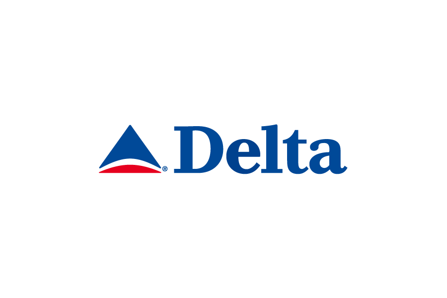 航空会社-デルタ航空（Delta Air Lines）のロゴマークフリー素材無料イラストレーター ai png素材ダウンロード