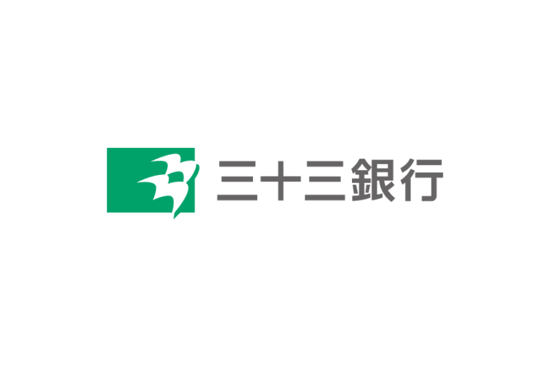日本地方銀行-三十三銀行（Sanjusan Bank, Ltd.）ロゴデータ無料素材ダウンロード ai svg png　フリー素材