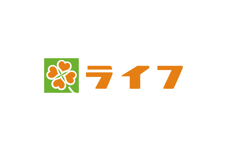 スーパーマーケット- ライフ（LIFE）のロゴマークeps png データ無料　フリー素材ダウンロード　