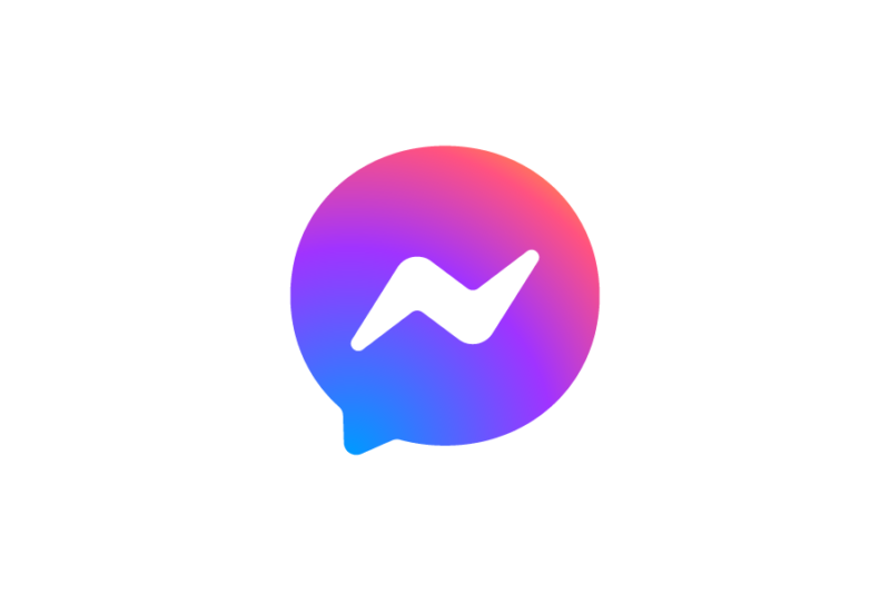 ソーシャルメディアフェイスブックメッセンジャー　(FaceBook Messenger)　ロゴデータ無料素材　フリー素材 SVG PNG