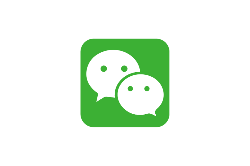 ソーシャルメディアウィーチャット　(WeChat)　ロゴデータ無料素材　フリー素材 ai PNG