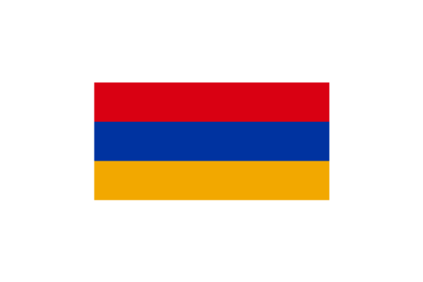 ヨーロッパコーカサス地方の一部の国々アルメニア (Armenia)国旗のフリー素材、無料素材イラストダウンロード　ai png