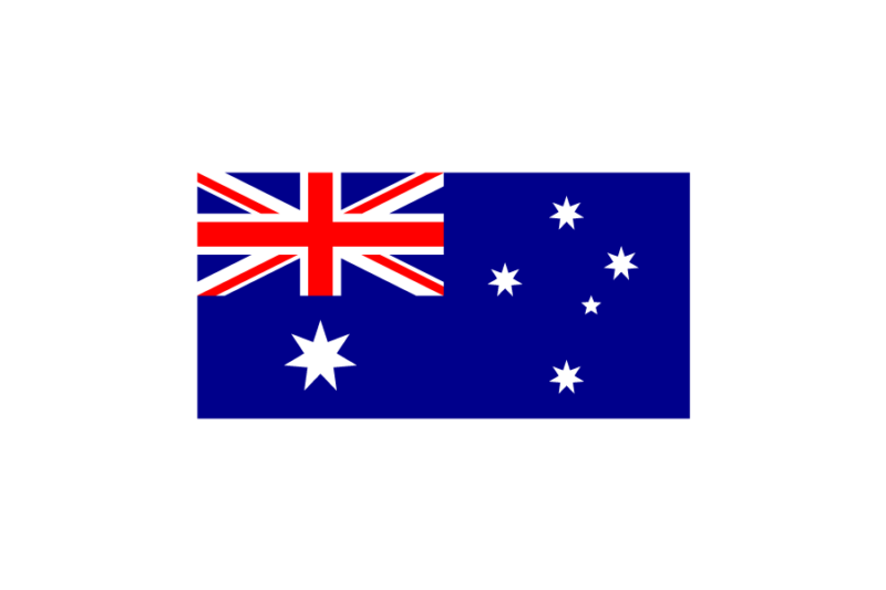 オセアニア（大洋州）オーストラリア (Australia)国旗のフリー素材、無料素材イラストダウンロード　ai png