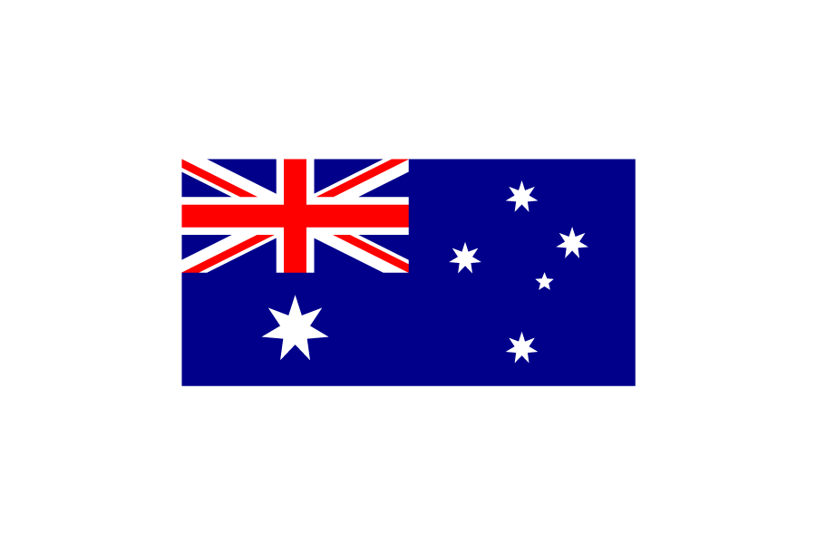 オセアニア（大洋州）オーストラリア (Australia)国旗のフリー素材、無料素材イラストダウンロード　ai png