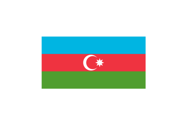 ヨーロッパコーカサス地方の一部の国々アゼルバイジャン (Azerbaijan)国旗のフリー素材、無料素材イラストダウンロード　ai png