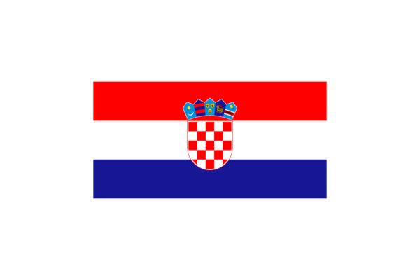クロアチア (Croatia)国旗のフリー素材、無料素材イラストダウンロード　ai png