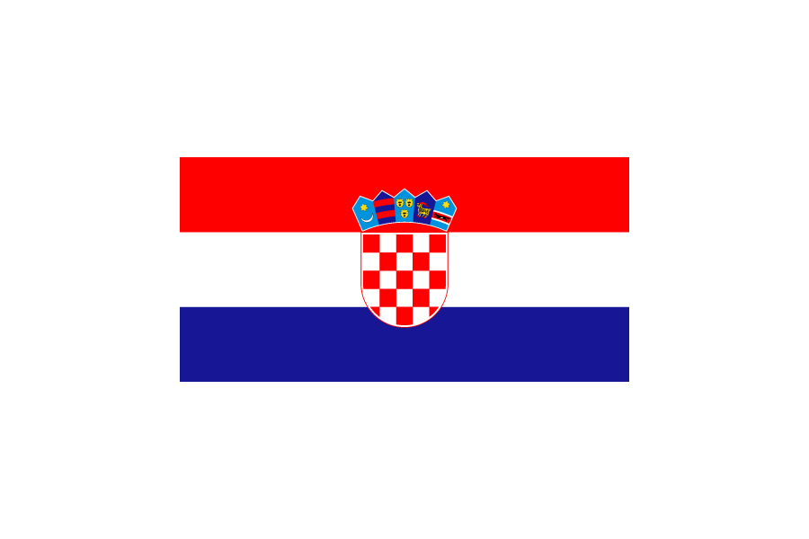 クロアチア (Croatia)国旗のフリー素材、無料素材イラストダウンロード　ai png