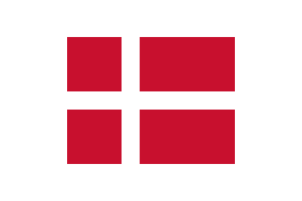 デンマーク (Denmark)国旗のフリー素材、無料素材イラストダウンロード　ai png
