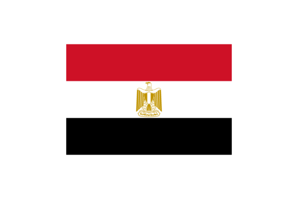 北アフリカ-エジプト (Egypt)国旗のフリー素材、無料素材イラストダウンロード　ai png