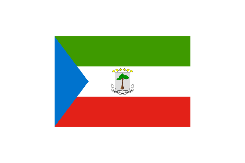 中央アフリカ-赤道ギニア (Equatorial Guinea)国旗のフリー素材、無料素材イラストダウンロード　ai png