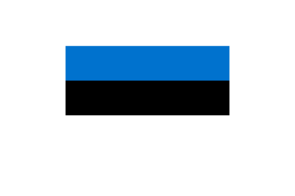 エストニア (Estonia)国旗のフリー素材、無料素材イラストダウンロード　ai png