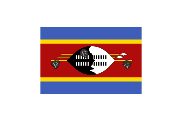 南アメリカ-エスワティニ (Eswatini) （旧称：スワジランド）国旗のフリー素材、無料素材イラストダウンロード　ai png