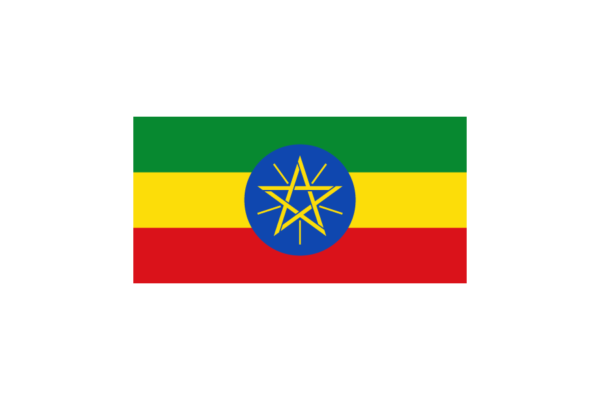 東アフリカ-エチオピア (Ethiopia)国旗のフリー素材、無料素材イラストダウンロード　ai png