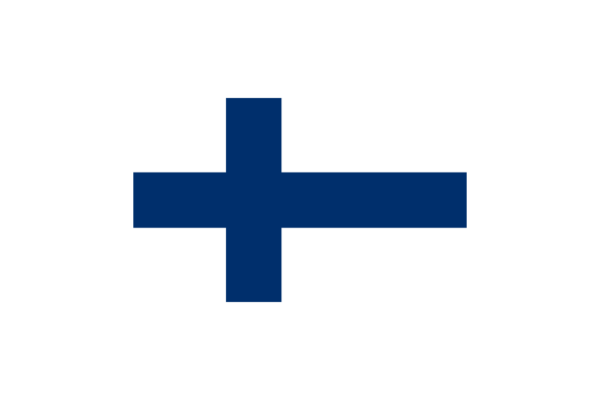 フィンランド (Finland)国旗のフリー素材、無料素材イラストダウンロード　ai png