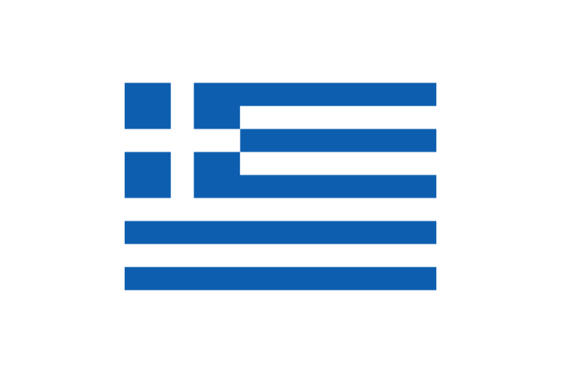 ギリシャ (Greece)国旗のフリー素材、無料素材イラストダウンロード　ai png