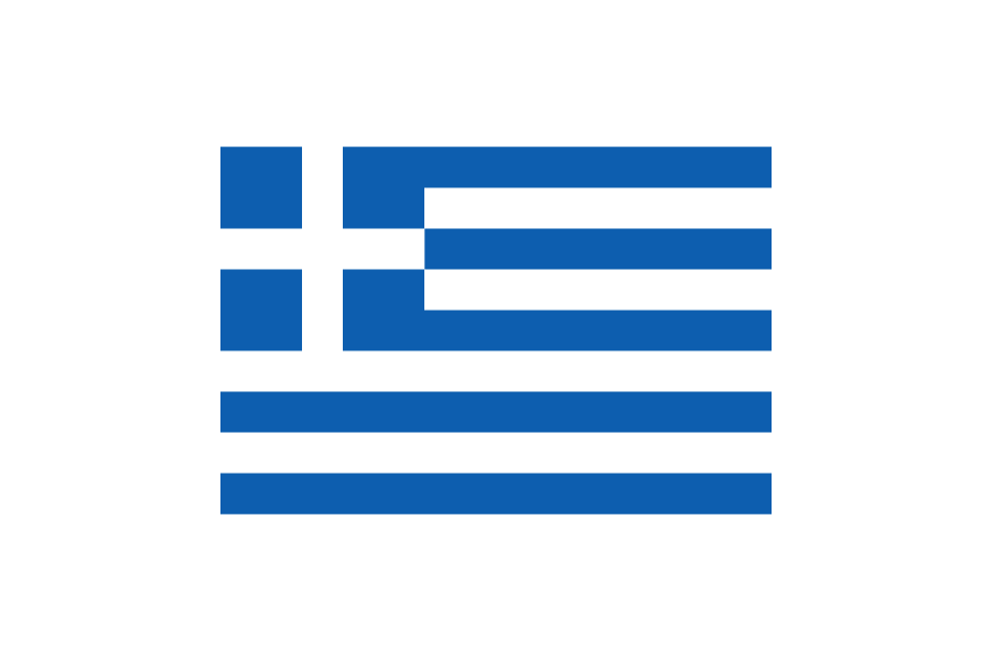 ギリシャ (Greece)国旗のフリー素材、無料素材イラストダウンロード　ai png