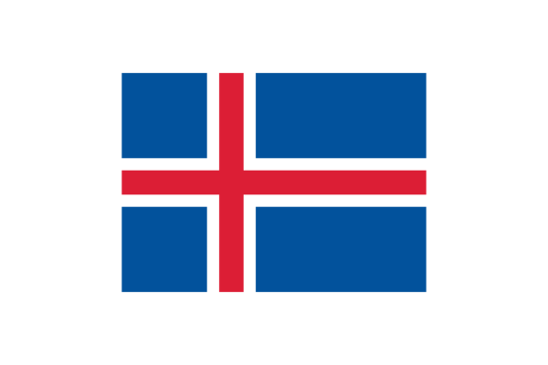 アイスランド (Iceland)国旗のフリー素材、無料素材イラストダウンロード　ai png
