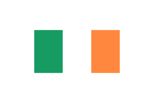 ヨーロッパイギリス諸島の国々アイルランド (Ireland)国旗のフリー素材、無料素材イラストダウンロード　ai png