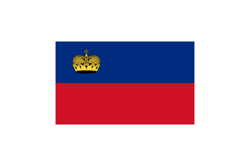リヒテンシュタイン (Liechtenstein)国旗のフリー素材、無料素材イラストダウンロード　ai png