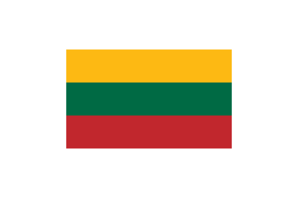 リトアニア (Lithuania)国旗のフリー素材、無料素材イラストダウンロード　ai png