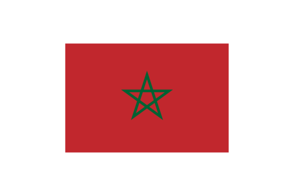 北アフリカ-モロッコ (Morocco)国旗のフリー素材、無料素材イラストダウンロード　ai png
