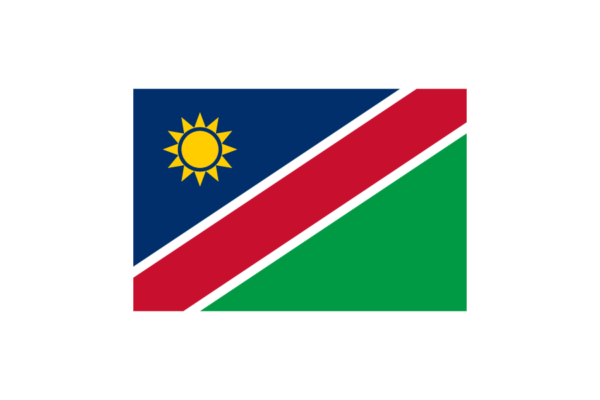 南アメリカ-ナミビア (Namibia)国旗のフリー素材、無料素材イラストダウンロード　ai png