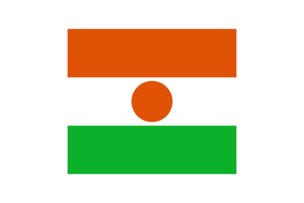 西アフリカ-ニジェール (Niger)国旗のフリー素材、無料素材イラストダウンロード　ai png