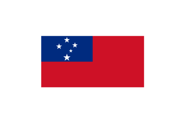 オセアニア（大洋州）サモア (Samoa)国旗のフリー素材、無料素材イラストダウンロード　ai png